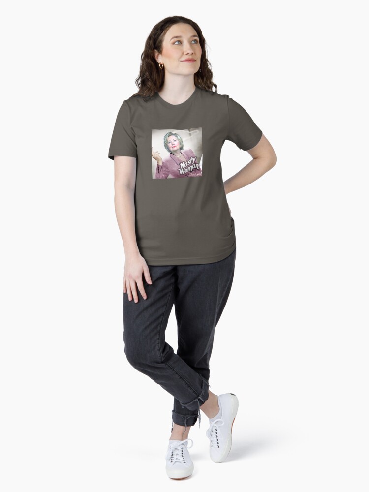Thumbnail 4 of 7, Essential T-Shirt, Nasty Woman designed and sold by wonkette.