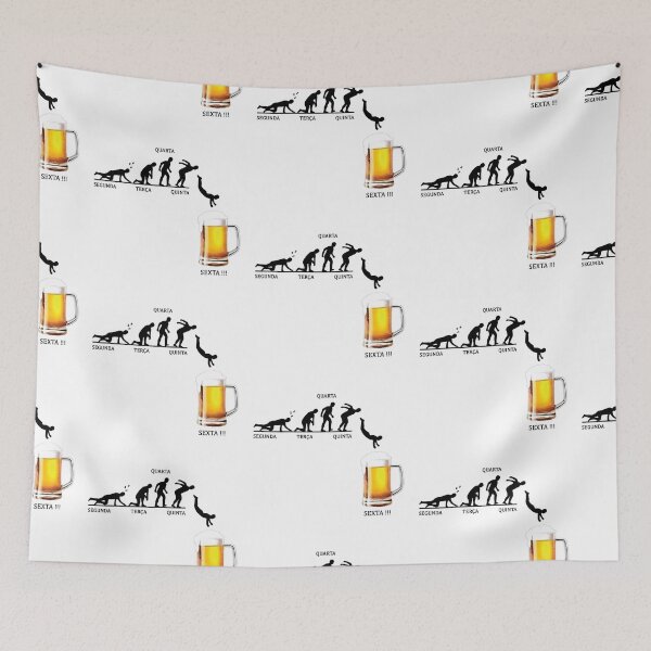Item preview, Beer Weekend Forecast Segunda Terca Qinta Sexta Jump Art Design Happy Apparel Essential Inspiration Joy Mood  designed and sold by DesignByHeartUK.