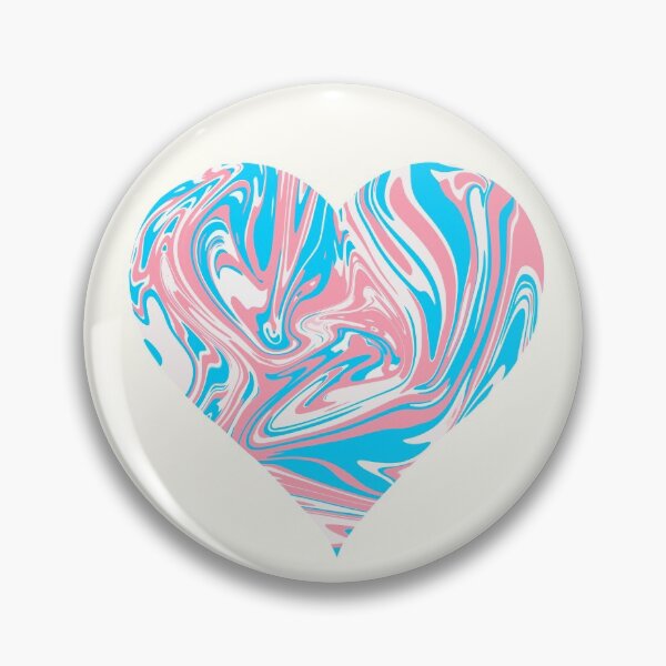 Item preview, Trans flag swirl heart designed and sold by Louisa Powell.