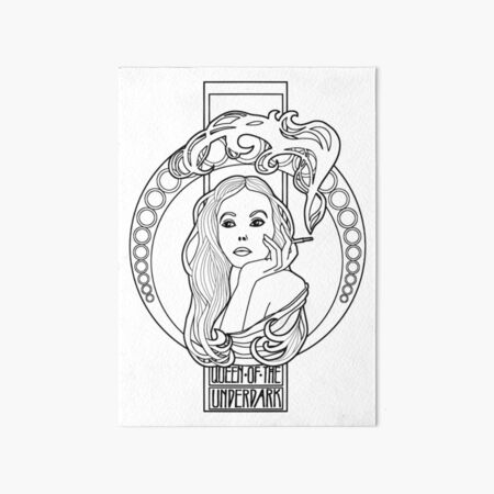 the queen of the underdark/the drow queen Art Board Print