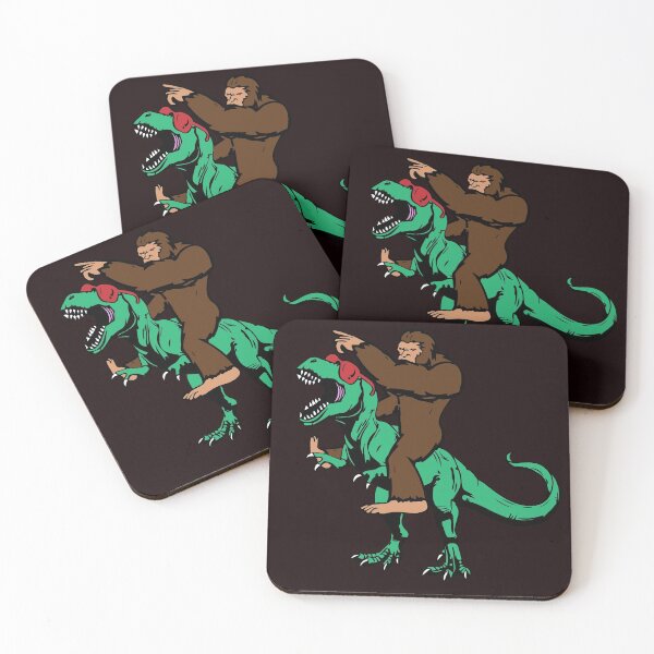 Item preview, big foot riding dinosaur shirt designed and sold by SukanyaShop.