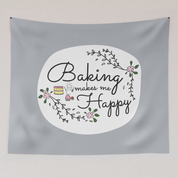 Item preview, Baking makes me happy designed and sold by Innet.