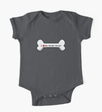 I Love My Border Terrier One Piece - Short Sleeve