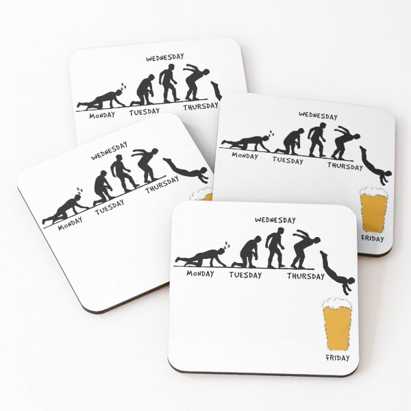Item preview, Beer Weekend Party Forecast Segunda Terca Qinta Sexta Jump Art Design Happy Apparel Essential Inspiration Joy Mood  Beer Squad designed and sold by DesignByHeartUK.