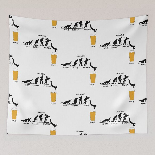 Item preview, Beer Weekend Party Forecast Segunda Terca Qinta Sexta Jump Art Design Happy Apparel Essential Inspiration Joy Mood  Beer Squad designed and sold by DesignByHeartUK.