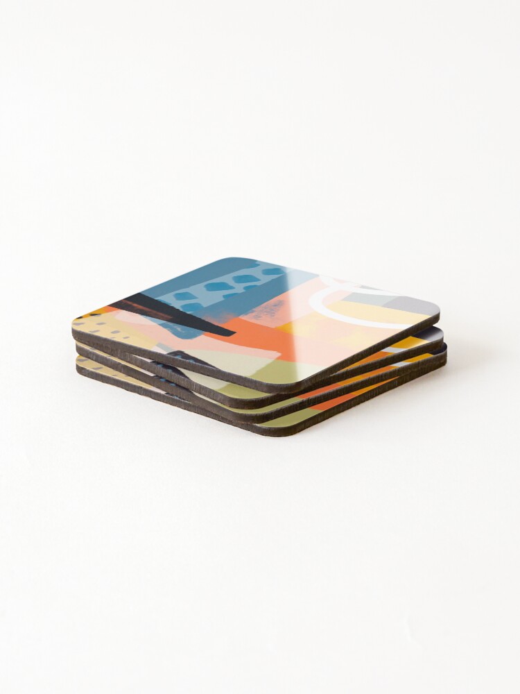 Thumbnail 4 of 5, Coasters (Set of 4), Abstract Sharp Pattern designed and sold by PattenMonster.