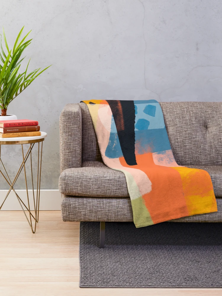 Thumbnail 2 of 6, Throw Blanket, Abstract Sharp Pattern designed and sold by PattenMonster.