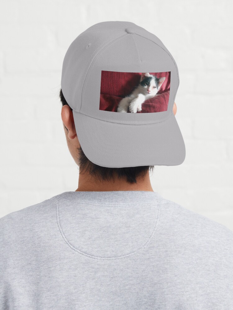 Alternative Ansicht von Katze in Rot Cap