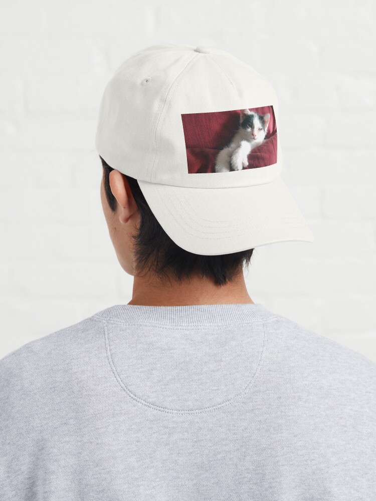 Alternative Ansicht von Katze in Rot Cap