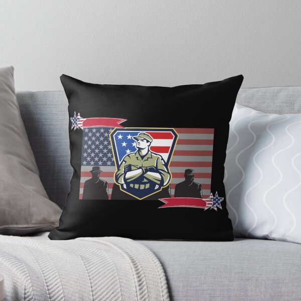 Proud veteran Throw Pillow