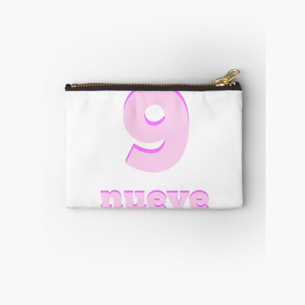 Item preview, Baby learns the number nine in Spanish pink designed and sold by jshek8188.