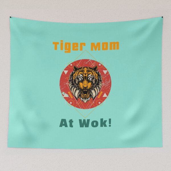 Item preview, Tiger Mom at Wok - Funny Asian Heritage Meme designed and sold by CrazyBichAsian.