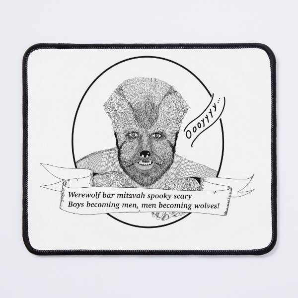 Item preview, Werewolf bar mitzvah, spooky scary designed and sold by Princifer.