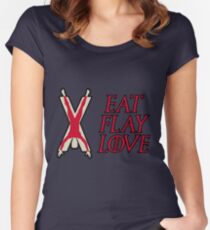 Eat, Flay, Love Women's Fitted Scoop T-Shirt