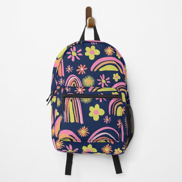Item preview, Bright Rainbow flower pattern designed and sold by Zendays.