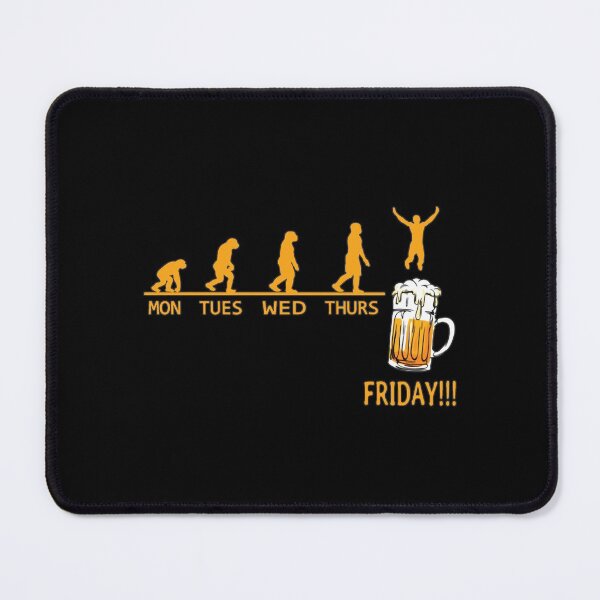 Item preview, Love Beer Evolution Weekend Party Gold Beer Forecast Segunda Terca Qinta Sexta Jump Art Design Happy Apparel Essential Inspiration Joy Mood Beer Squad designed and sold by DesignByHeartUK.