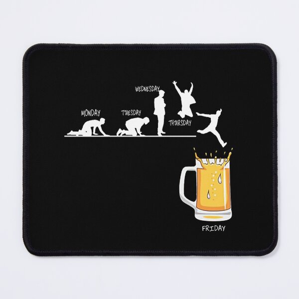 Item preview, Love Beer Evolution Weekend Party Gold Beer Forecast Segunda Terca Qinta Sexta Jump Art Design Happy Apparel Essential Inspiration Joy Mood Beer Squad designed and sold by DesignByHeartUK.