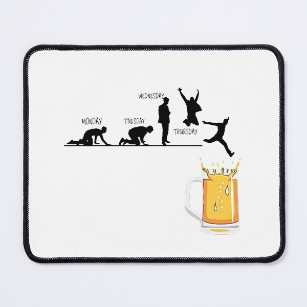 Item preview, Love Beer Evolution Weekend Party Gold Beer Forecast Segunda Terca Qinta Sexta Jump Art Design Happy Apparel Essential Inspiration Joy Mood  Beer Squad designed and sold by DesignByHeartUK.
