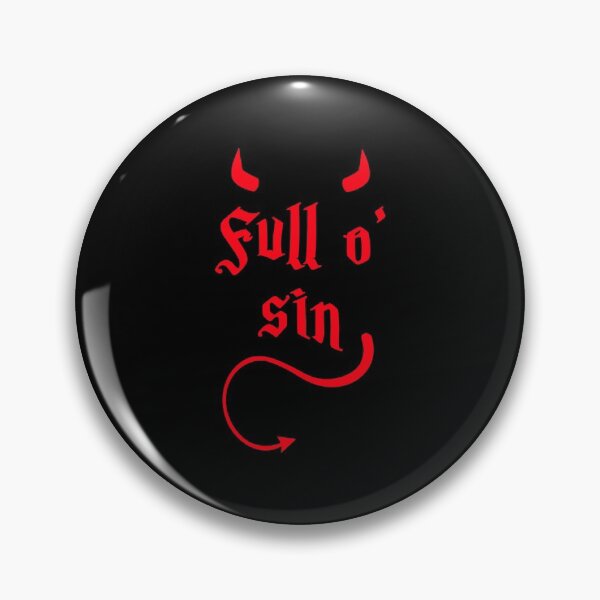 Item preview, Full Of Sin Devil Horns Tail Rock Metal Atheist Sexy Sin designed and sold by himatre.