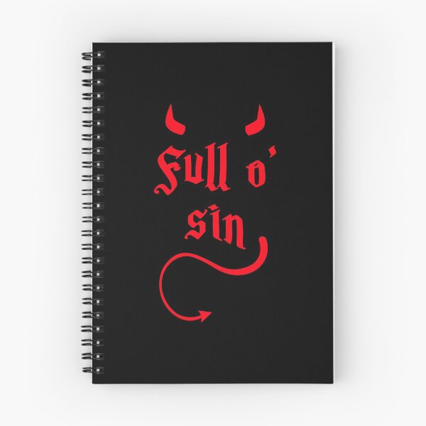 Item preview, Full Of Sin Devil Horns Tail Rock Metal Atheist Sexy Sin designed and sold by himatre.