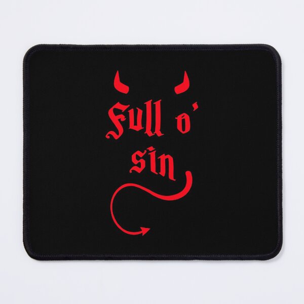 Item preview, Full Of Sin Devil Horns Tail Rock Metal Atheist Sexy Sin designed and sold by himatre.