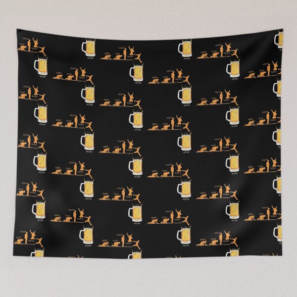 Item preview, Love Beer Evolution Weekend Party Gold Beer Forecast Segunda Terca Qinta Sexta Jump Art Design Happy Apparel Essential Inspiration Joy Mood  Beer Squad designed and sold by DesignByHeartUK.
