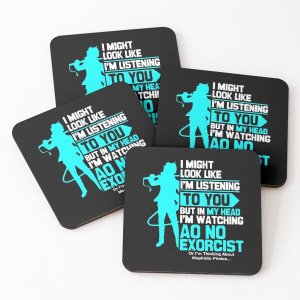 Item preview, I Might Look Like Im Listening To You - Im Watching AoNoExorcist designed and sold by The Shonen Spot.