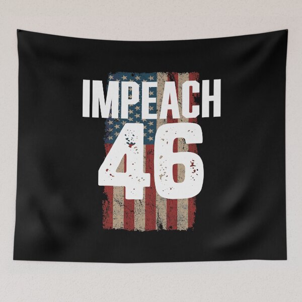 Item preview, Impeach 46 Vintage Distressed American Flag 86 46 Impeach Biden designed and sold by Go-Fun.
