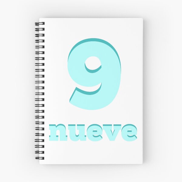 Item preview, Baby learns the number nine in Spanish blue designed and sold by jshek8188.