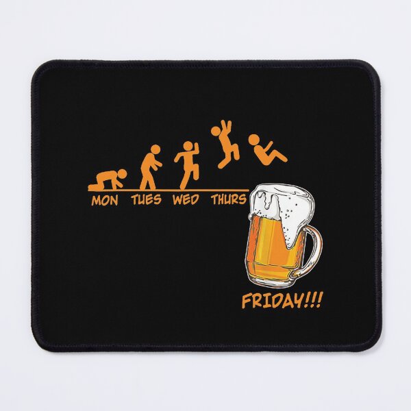 Item preview, Love Beer Evolution Weekend Party Gold Beer Forecast Segunda Terca Qinta Sexta Jump Art Design Happy Apparel Essential Inspiration Joy Mood Beer Squad designed and sold by DesignByHeartUK.