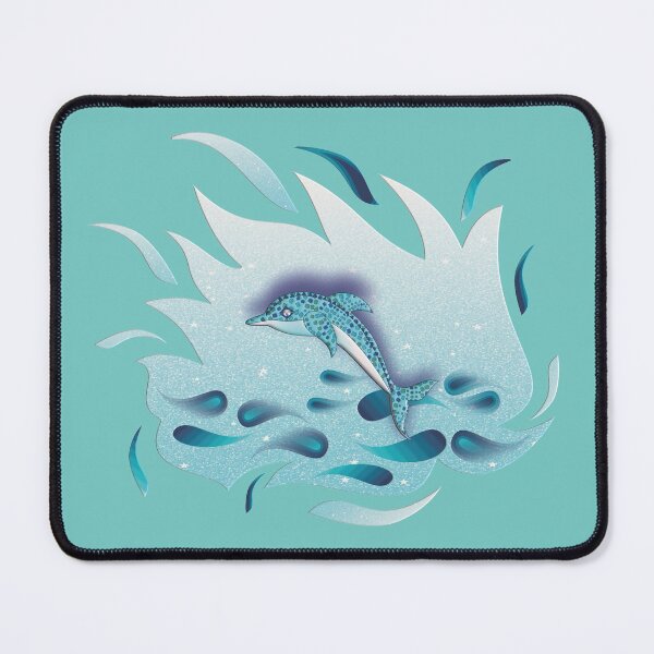Item preview, MOSAIC DOLPHIN MOON SPLASH. designed and sold by sana90.
