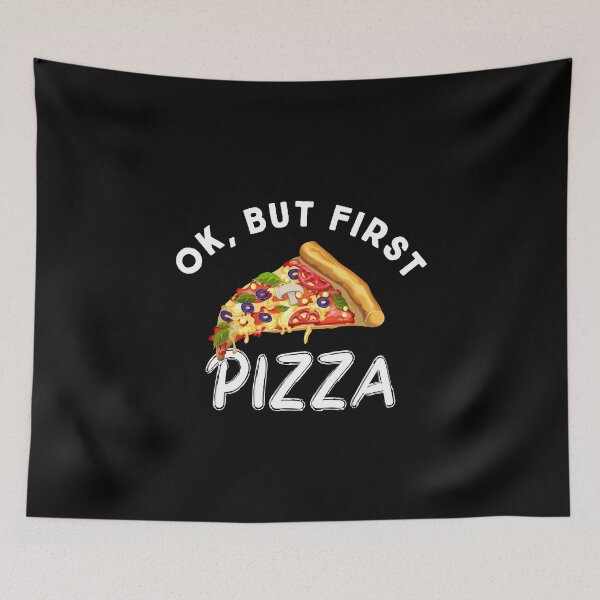 Item preview, Ok, But First Pizza designed and sold by ZiesMerch.