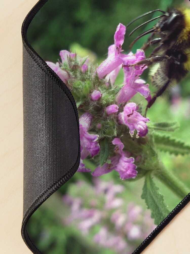 Alternative Ansicht von Blüte mit Biene Mauspad