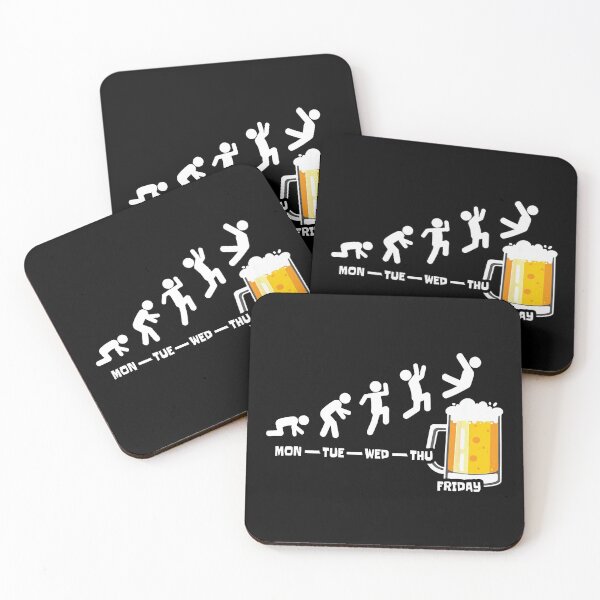 Item preview, Weekend Love Beer Evolution Weekend Party Gold Beer Forecast Segunda Terca Qinta Sexta Jump Art Design Happy Apparel Essential Inspiration Joy Mood  Beer Squad designed and sold by DesignByHeartUK.