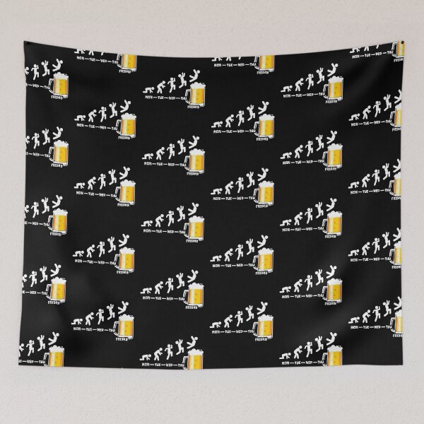 Item preview, Weekend Love Beer Evolution Weekend Party Gold Beer Forecast Segunda Terca Qinta Sexta Jump Art Design Happy Apparel Essential Inspiration Joy Mood  Beer Squad designed and sold by DesignByHeartUK.