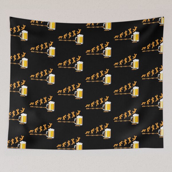 Item preview, Weekend Love Beer Evolution Weekend Party Gold Beer Forecast Segunda Terca Qinta Sexta Jump Art Design Happy Apparel Essential Inspiration Joy Mood  Beer Squad designed and sold by DesignByHeartUK.