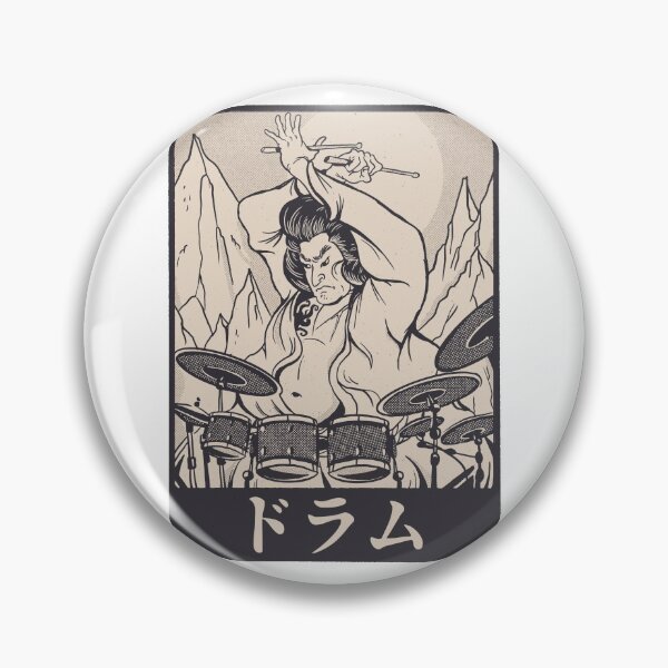 Item preview, Japanese Samurai Playing Drums designed and sold by Hoiho Adventure Shirts.