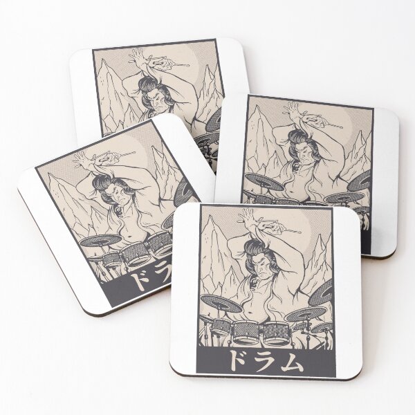 Item preview, Japanese Samurai Playing Drums designed and sold by Hoiho Adventure Shirts.