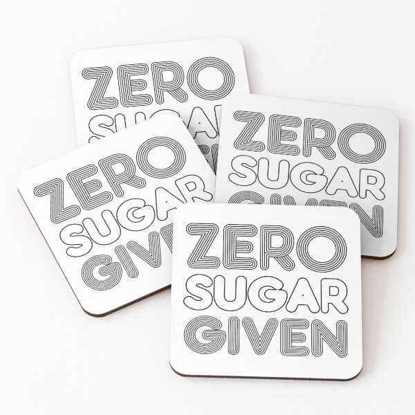 Item preview, Funny Zero Sugar Given 80s Retro Typographic Design For People Who Dont Care To Be A Sweet Person designed and sold by NightGleam.