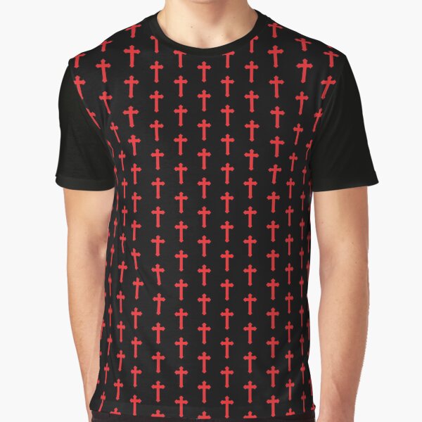 Item preview, Tiny Red Crosses: Cool, Tough Patterns for Bikers, Skaters, Gamers (pattern) designed and sold by TeesMi.