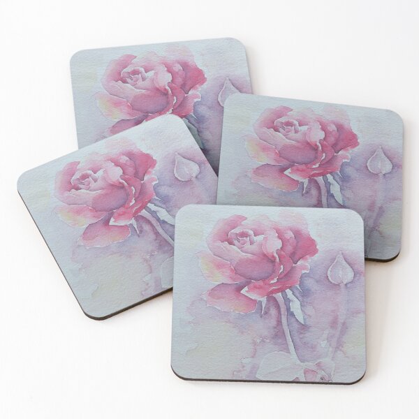 Item preview, Watercolor rose designed and sold by PoeticGear.