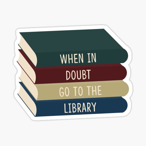 When in Doubt Go to the Library tote bag — Out of Print