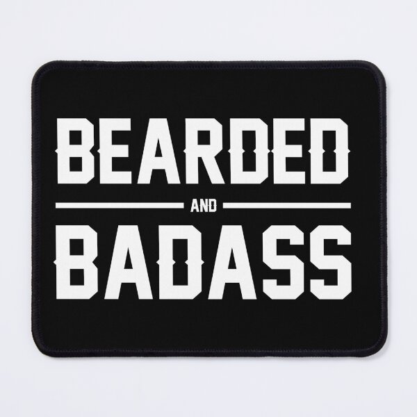 Item preview, Bearded and Badass (White) designed and sold by hotsaucefactory.