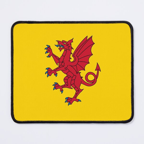 Item preview, Somerset Flag - A Dragon Rampart on a Yellow Field designed and sold by SolarCross.