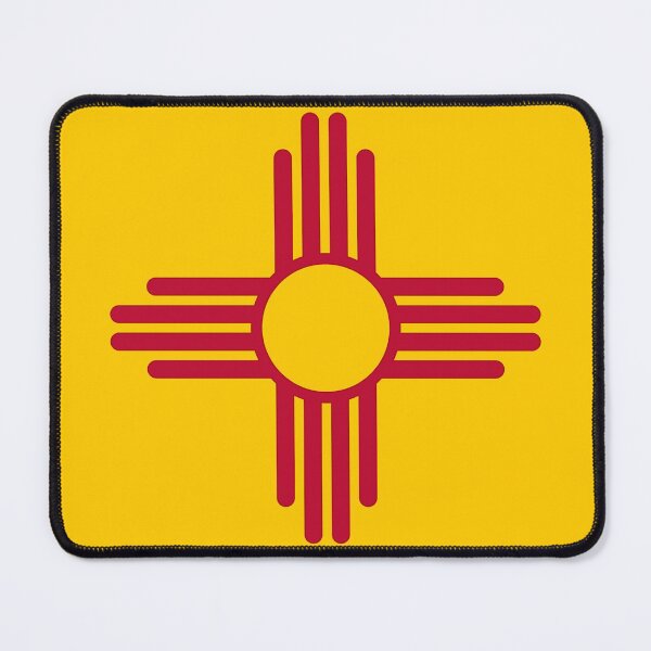 Item preview, State Flag of New Mexico, USA - Zia Sun Symbol designed and sold by SolarCross.