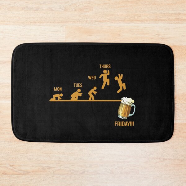 Item preview, Weekend Love Beer Evolution Weekend Party Gold Beer Forecast Segunda Terca Qinta Sexta Jump Art Design Happy Apparel Essential Inspiration Joy Mood  Beer Squad designed and sold by DesignByHeartUK.