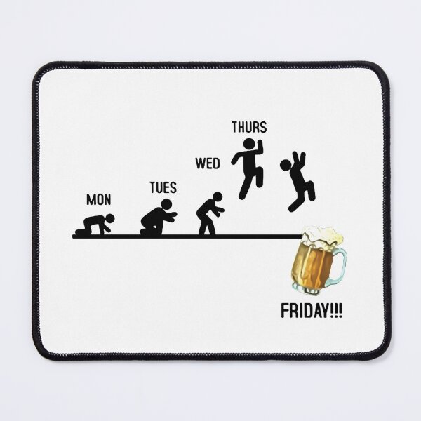 Item preview, Weekend Love Beer Evolution Weekend Party Gold Beer Forecast Segunda Terca Qinta Sexta Jump Art Design Happy Apparel Essential Inspiration Joy Mood Beer Squad designed and sold by DesignByHeartUK.
