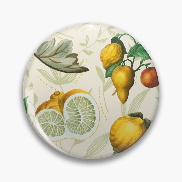 Item preview, Vintage Citrus Lemon Fruits Pattern designed and sold by Meek-Anime.