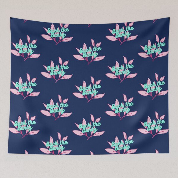 Item preview, Back the Barbz flower pink and blue  designed and sold by jackatees.
