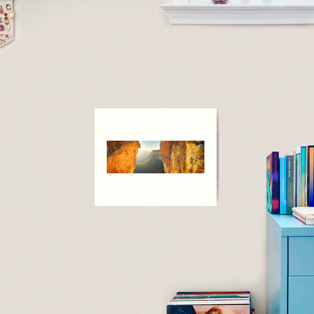 Between Cliffs, Blue Mountains, New South Wales, Australia Art Print